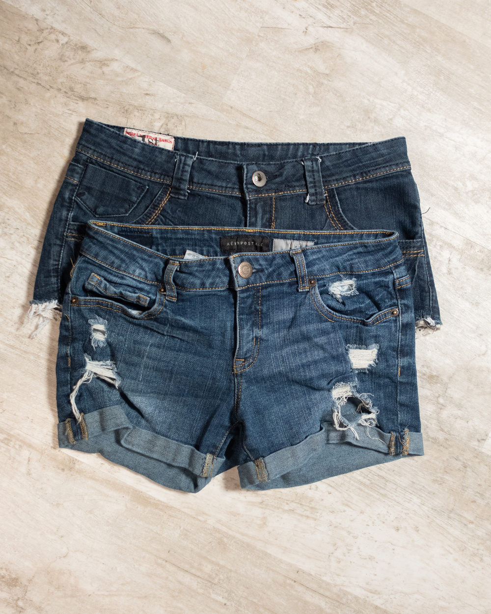 Aéropostale Denim Shorts Distressed / first kiss  short / 2 pair